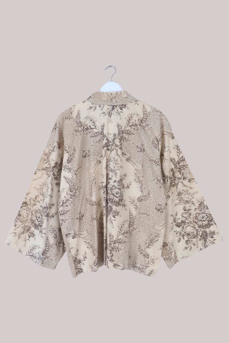Emmeline Vintage Curtain Jacket in Treasure Map Tapestry Florals