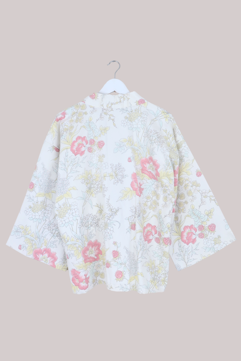 Emmeline Vintage Curtain Jacket in Washed Out Wildflowers