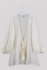 Khroma Lola Mini Dress in Fae White by All About Audrey