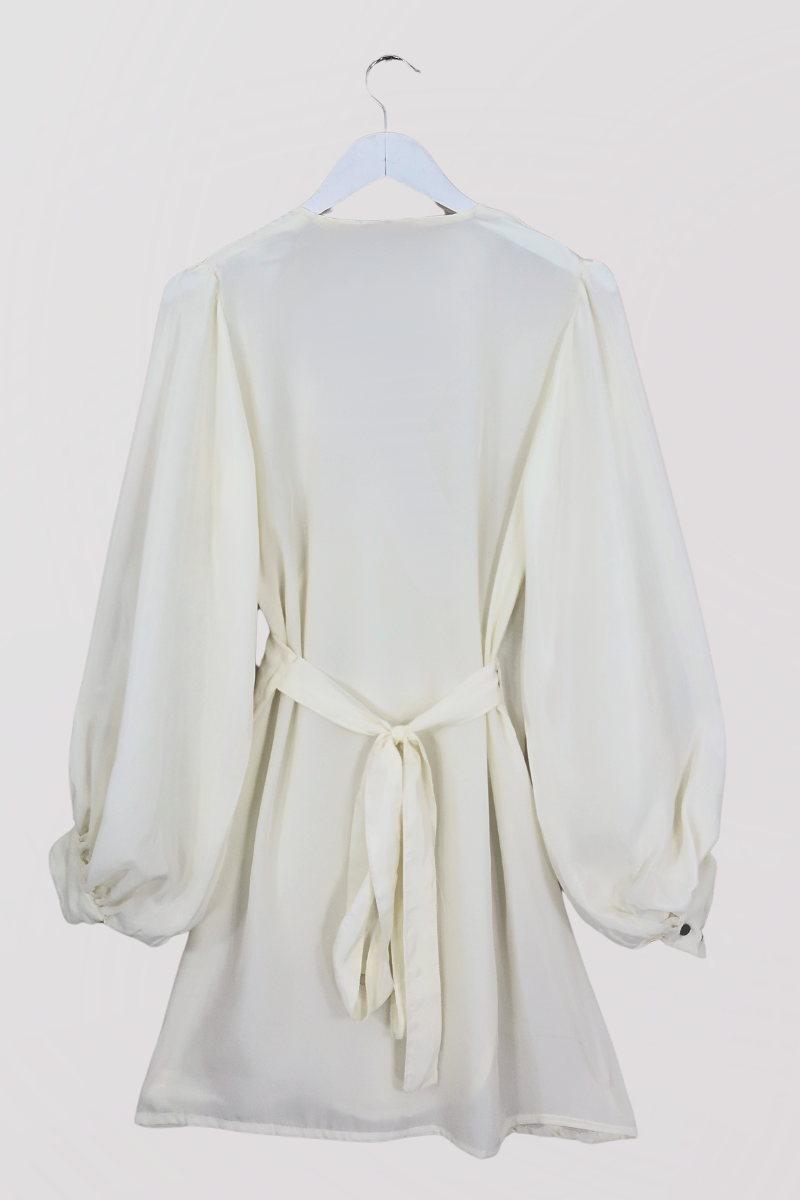 Khroma Lola Mini Dress in Fae White by All About Audrey