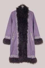 Fleetwood Embroidered Penny Lane Coat in Silver Springs Lilac