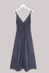 Laura Maxi Dress in Black Ditsy Cosmos