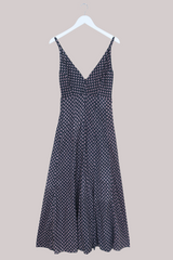 Laura Maxi Dress in Black Ditsy Cosmos