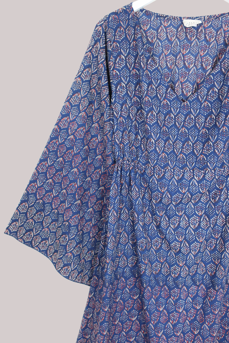 Vanessa Maxi Dress in Cobalt Hyacinth