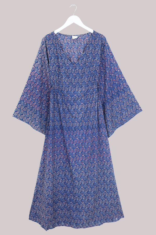 Vanessa Maxi Dress in Cobalt Hyacinth