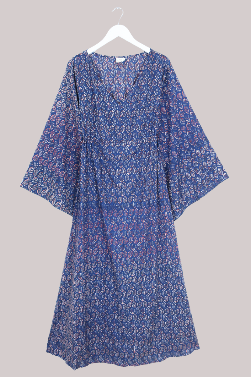Vanessa Maxi Dress in Cobalt Hyacinth