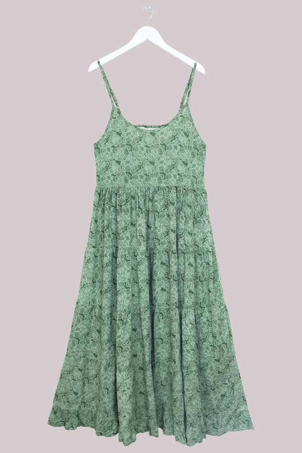 Samantha Maxi Dress in Matcha Green