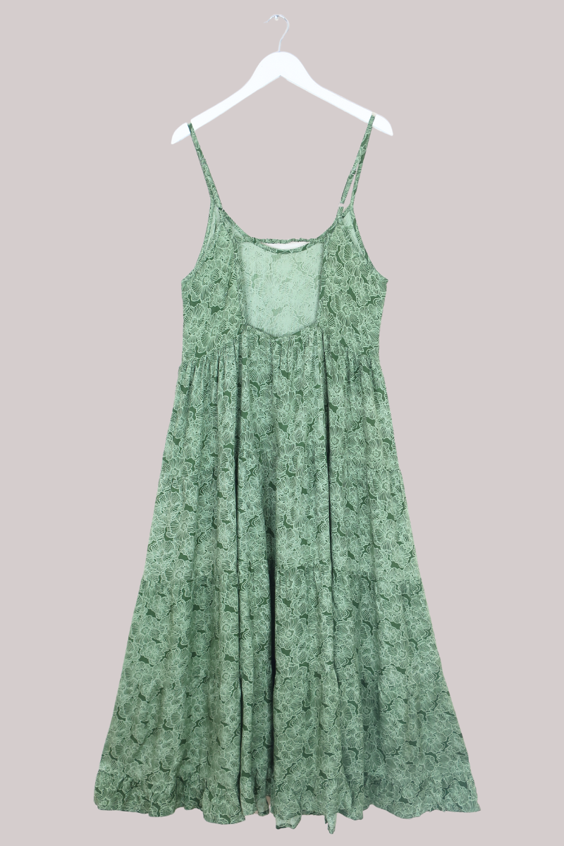 Samantha Maxi Dress in Matcha Green