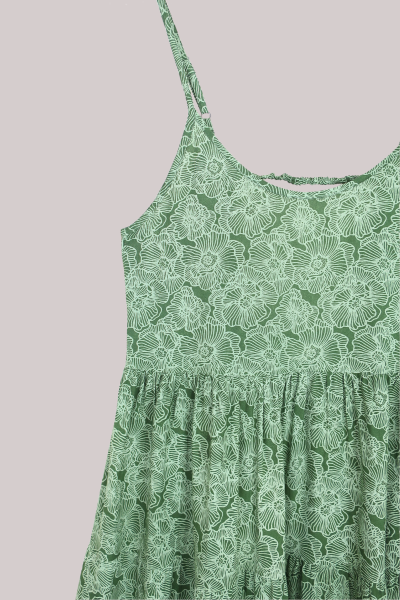 Samantha Maxi Dress in Matcha Green