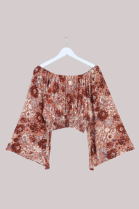 Scorpio Top in Terracotta Blush Floral