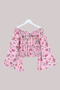 Scorpio Top in Daydream Pink Roses