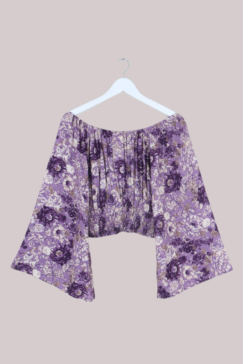 Scorpio Top in Whisper Purple Floral