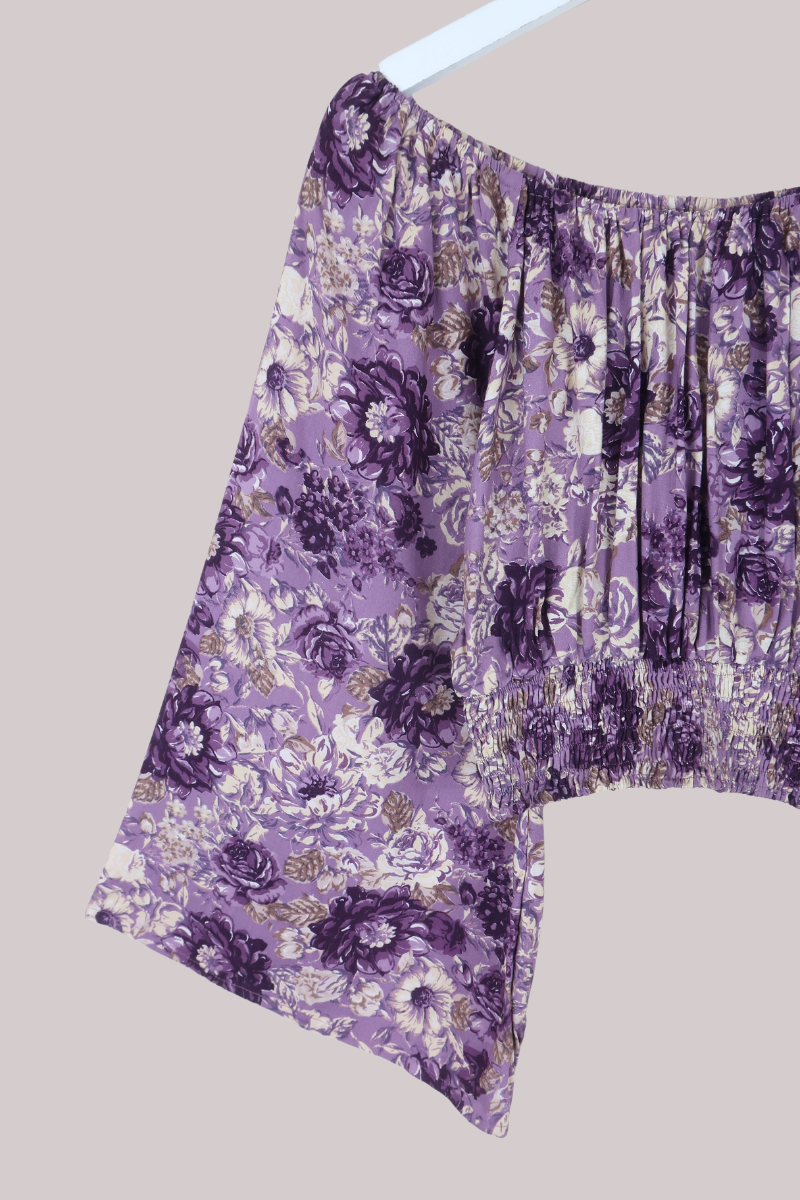 Scorpio Top in Whisper Purple Floral