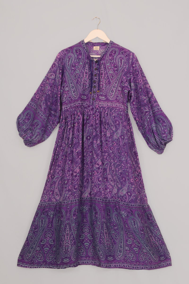 Florence Maxi Dress in Orchid Purple Paisley | Vintage & Boho Dresses All About Audrey Vintage Boutique Florence Maxi Dress in Orchid Purple Paisley | Vintage & Boho Dresses All About Audrey Vintage Boutique