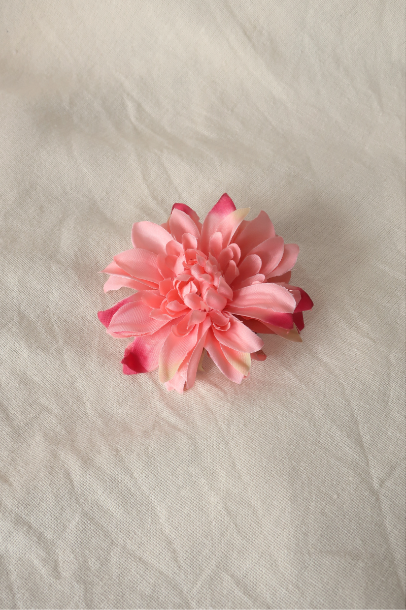 Hawaii Sunrise Pink Flower Barrette
