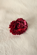 Merlot Red Flower Barrette