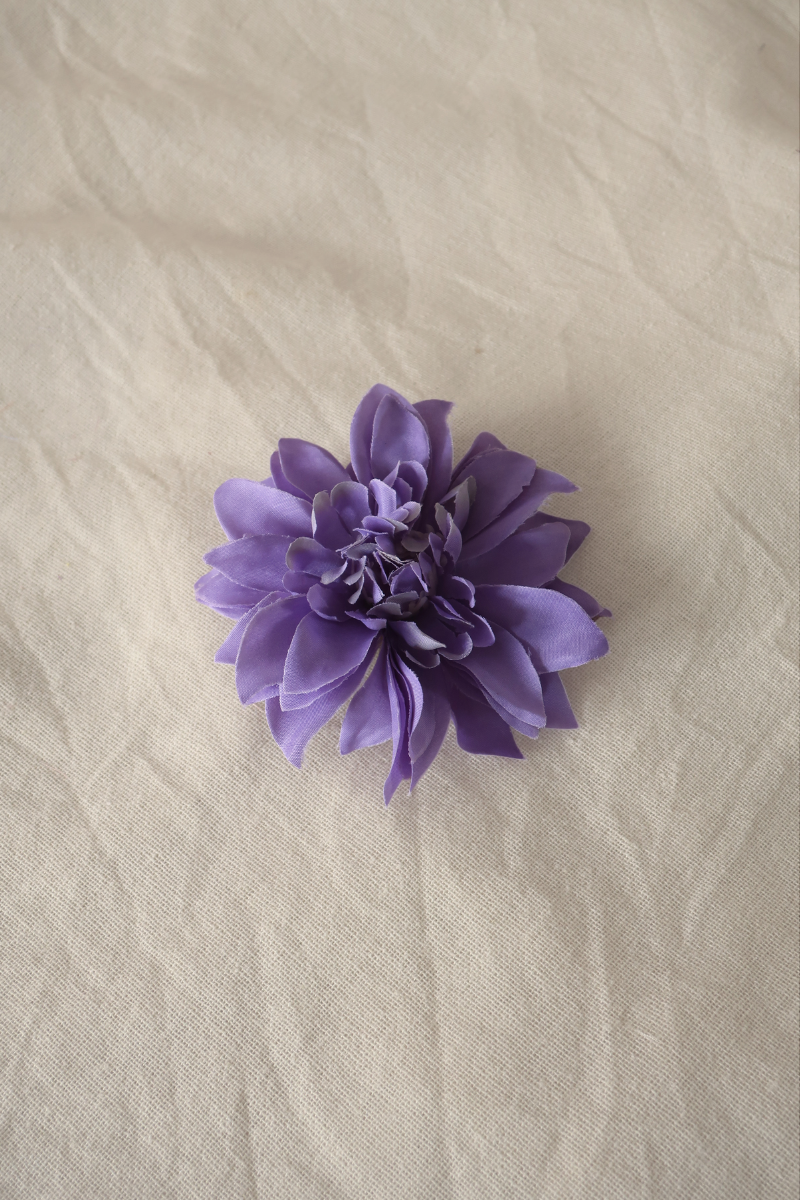 Amethyst Flower Barrette