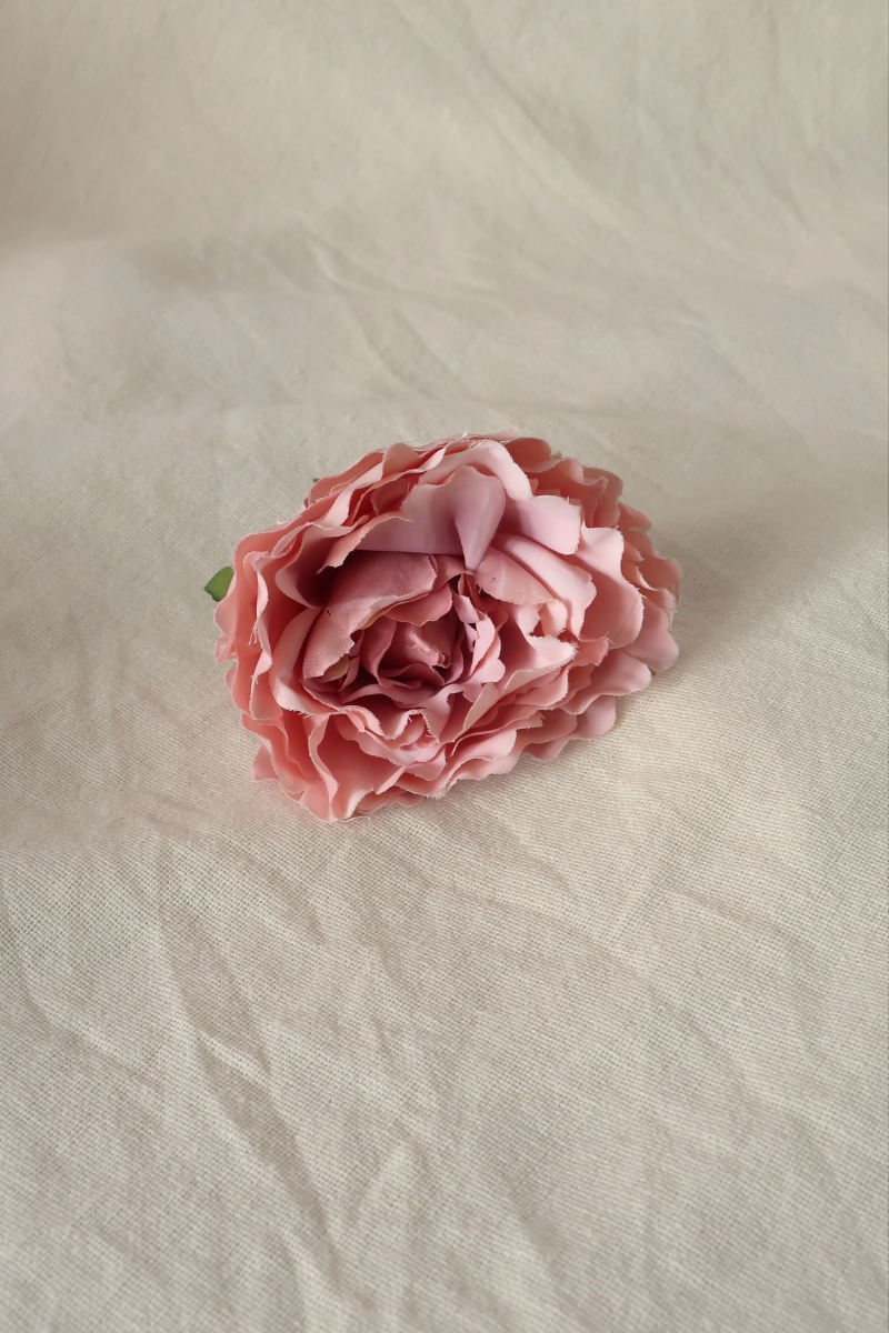 Ballet Slipper Pink Flower Barrette