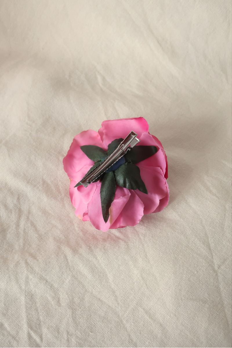 Lovers Pink Flower Barrette