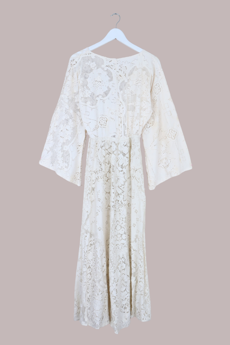 Giselle Maxi Dress in Renaissance Cream Lace - Size XS