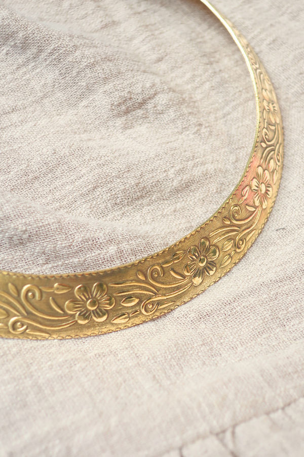 Guinevere Torque Necklace in Gold
