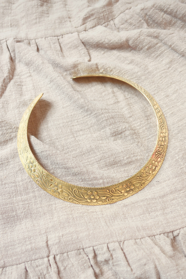 Guinevere Torque Necklace in Gold