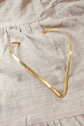 Wishbone Torque Necklace in Gold