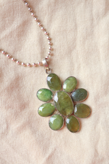 Esmerelda Pendant Necklace with Vassonite