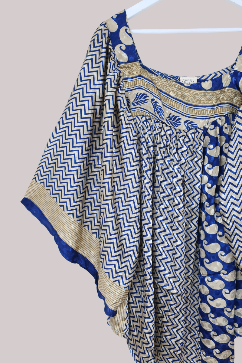 Honey Top in Champagne & Midnight Blue - Free Size