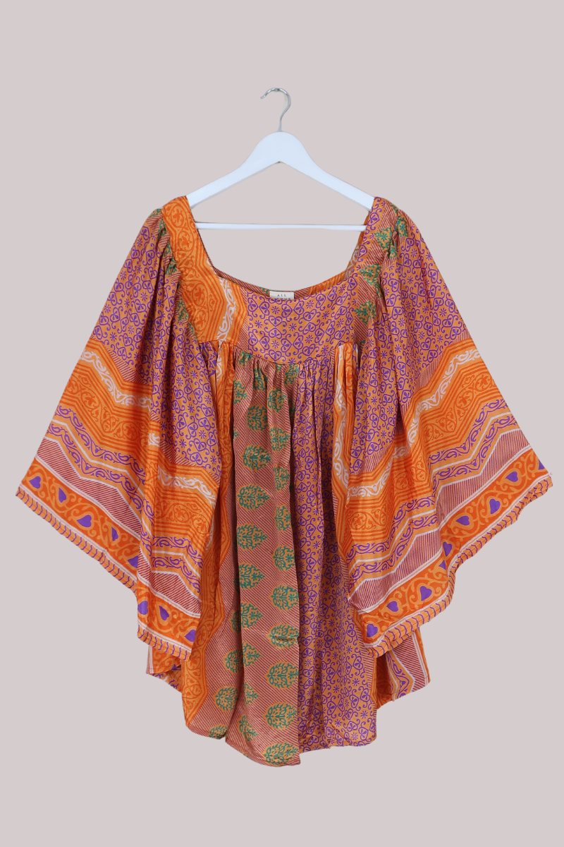 Honey Top in Clementine & Lavender - Free Size