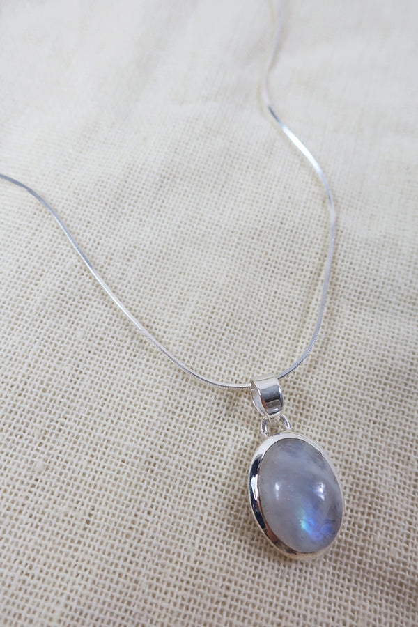 Moonstone Silver Necklace by all about audrey