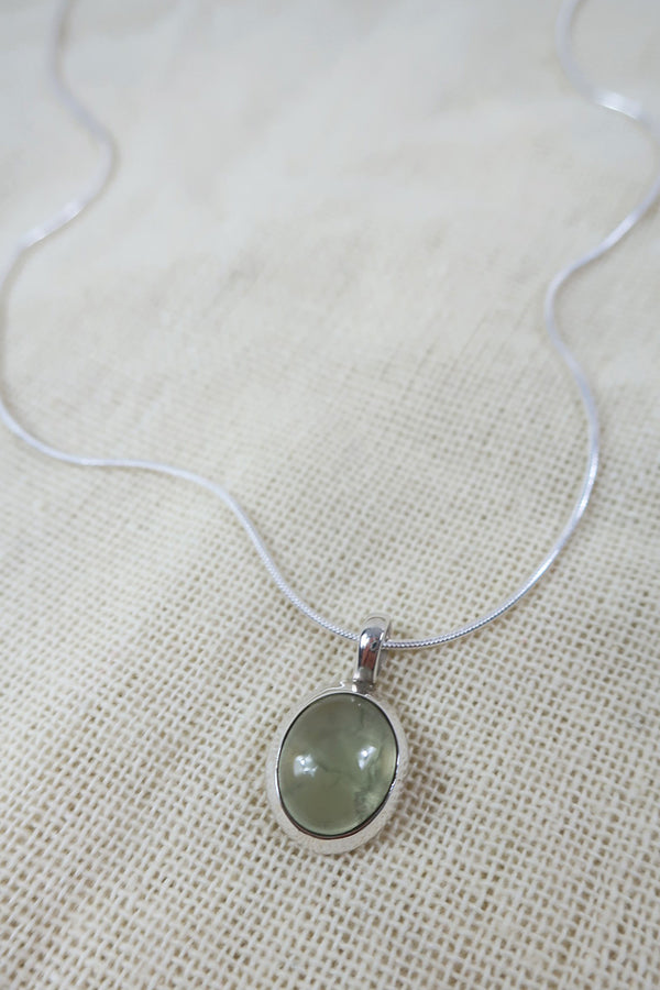 Prehnite Silver Necklace by all about audrey