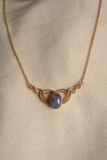 Diadem Necklace in Gold with Labradorite