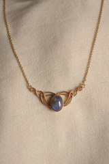 Diadem Necklace in Gold with Marbled Tourmaline