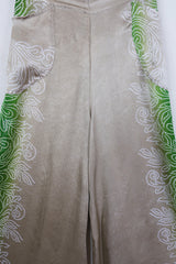 Joni High Waisted Flares - Vintage Sari - Fawn & Fauna - Free Size M/L by All About Audrey