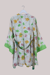 Karina Vintage Sari Jacket - Spring Whimsy - Size M/L