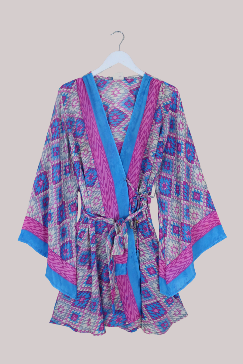 Karina Vintage Sari Jacket - Confetti of Colours - Size XXL