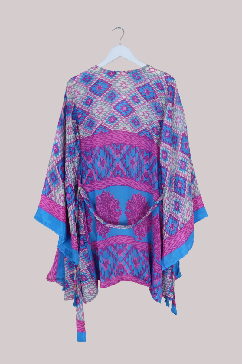 Karina Vintage Sari Jacket - Confetti of Colours - Size XXL
