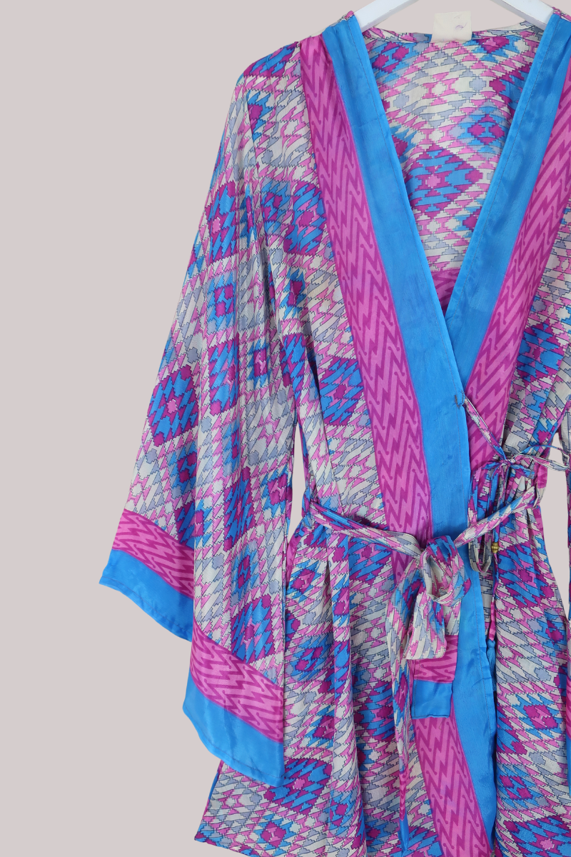 Karina Vintage Sari Jacket - Confetti of Colours - Size XXL