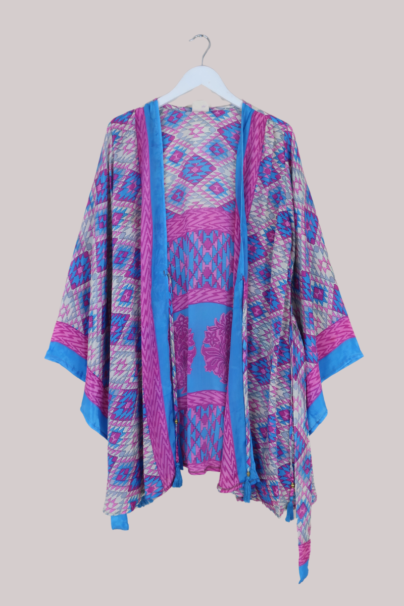 Karina Vintage Sari Jacket - Confetti of Colours - Size XXL