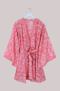 Karina Vintage Sari Jacket - Pasture Pink - Size M/L