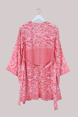 Karina Vintage Sari Jacket - Pasture Pink - Size M/L