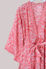 Karina Vintage Sari Jacket - Pasture Pink - Size M/L