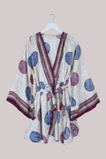 Karina Vintage Sari Jacket - Will-O-Wisp Shimmer - Size M/L