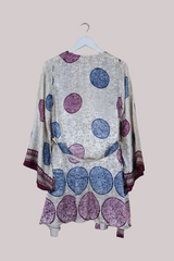 Karina Vintage Sari Jacket - Will-O-Wisp Shimmer - Size M/L