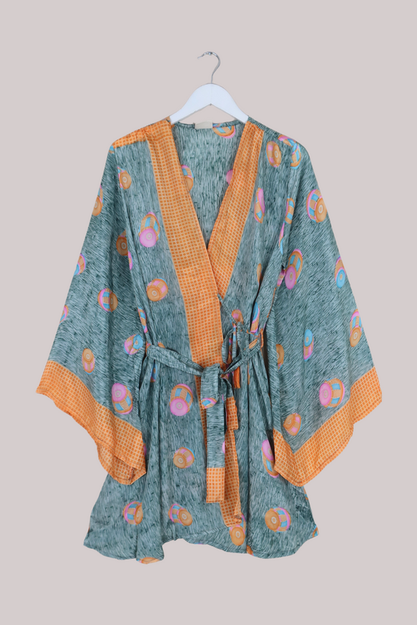 Karina Vintage Sari Jacket - Beat of the Drums - Size XXL