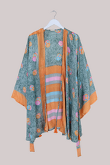 Karina Vintage Sari Jacket - Beat of the Drums - Size XXL