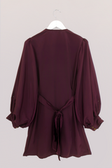 Khroma Lola Mini Dress in Emperor Purple by All About Audrey