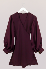 Khroma Lola Mini Dress in Emperor Purple by All About Audrey