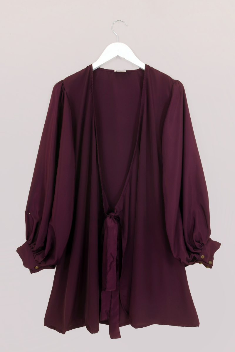 Khroma Lola Mini Dress in Emperor Purple by All About Audrey